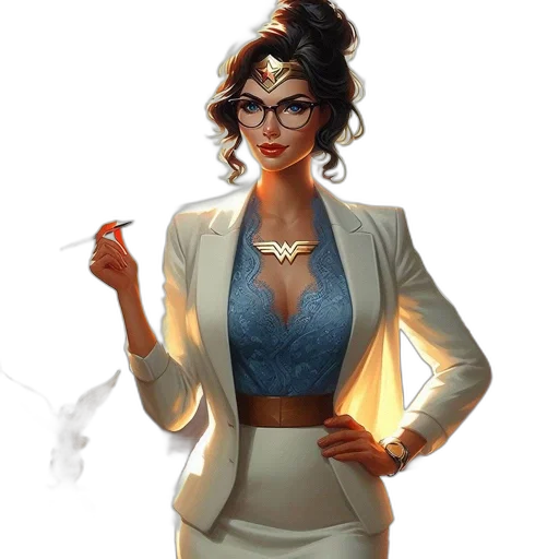 staff, dress, jacket, jewelry, concept art, comic book art, fantasy art, pixel art transparent PNG cut-out
