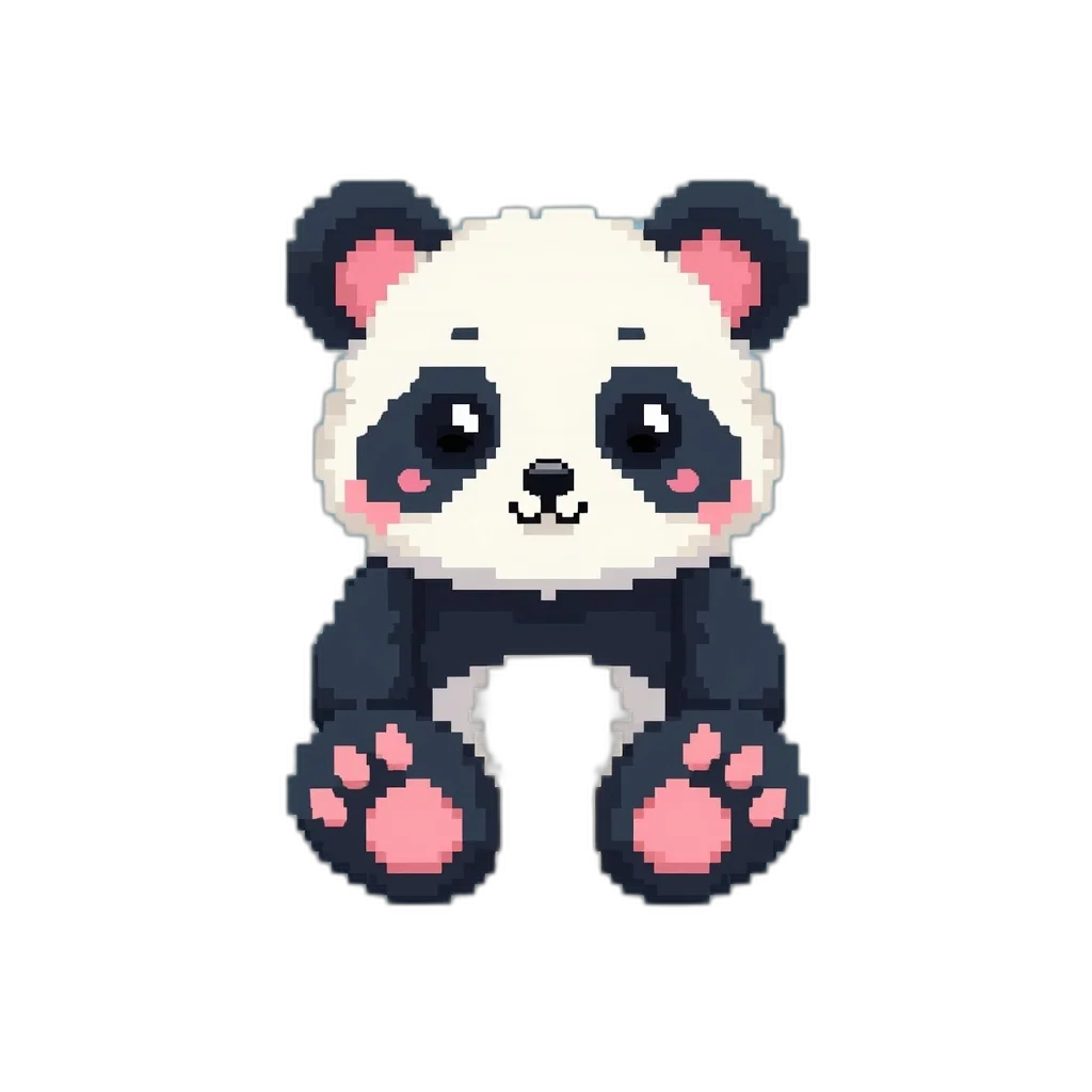 animal, creature, staff, pixel art, concept art, 3d render, cartoon, dark transparent PNG cut-out