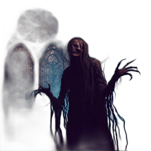 creature, mask, staff, hair, concept art, fantasy art, pixel art, comic book art transparent PNG cut-out