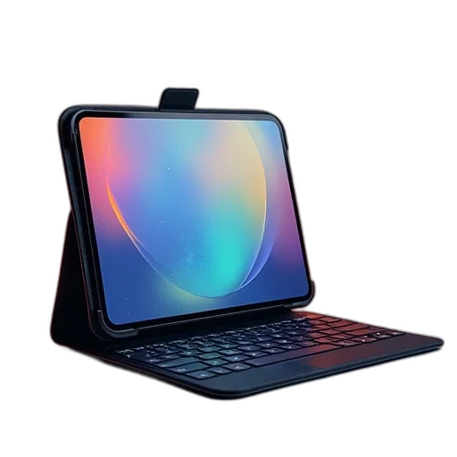 robot, 3d render, tablet, case transparent PNG cut-out