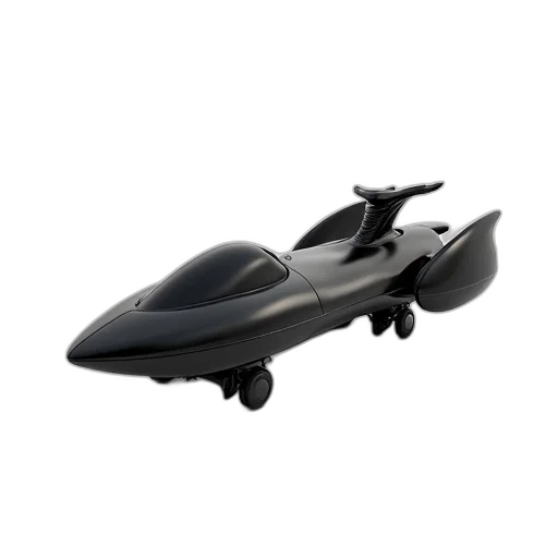 car, weapon, 3d render, concept art, black, futuristic, hoverbike, sleek transparent PNG cut-out