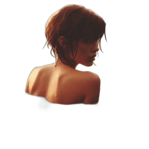 hair, face, jewelry, dress, photorealistic, concept art, pixel art, watercolor transparent PNG cut-out