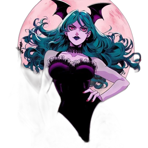 jewelry, dress, comic book art, fantasy art, concept art, pixel art, dark, monochrome transparent PNG cut-out
