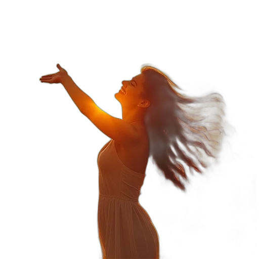 hair, dress, staff, photorealistic, 3d render, concept art, tym, print transparent PNG cut-out