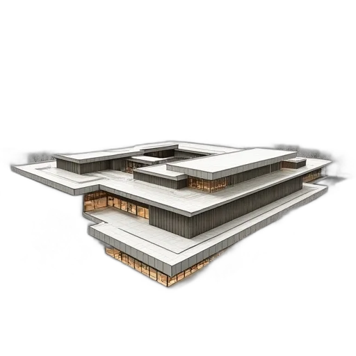 building, 3d render, concept art, concept transparent PNG cut-out