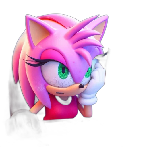 animal, creature, face, mask, 3d render, vaporwave, pixel art, concept art transparent PNG cut-out