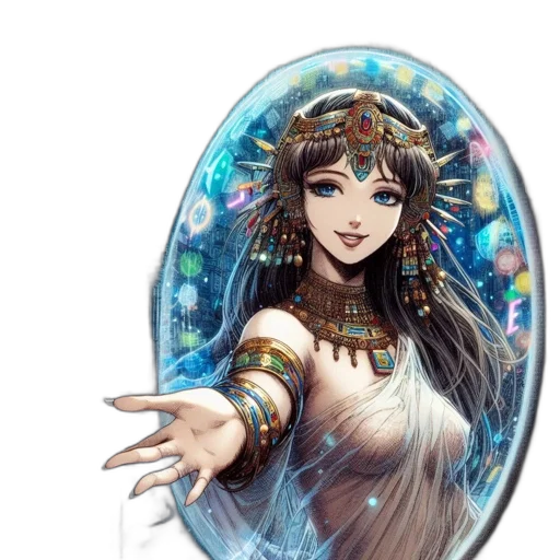 jewelry, dress, crown, mask, fantasy art, concept art, pixel art, comic book art transparent PNG cut-out