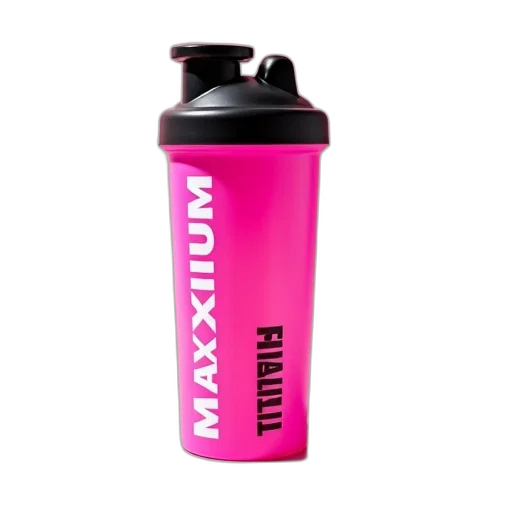 bottle, pink, shaker, word, maximum, white, letters, titanium transparent PNG cut-out