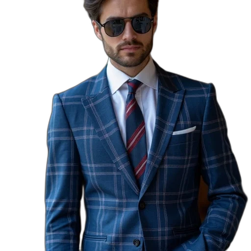 jacket, photorealistic, blue, colorful, earth tones, monochrome, men, fashion transparent PNG cut-out