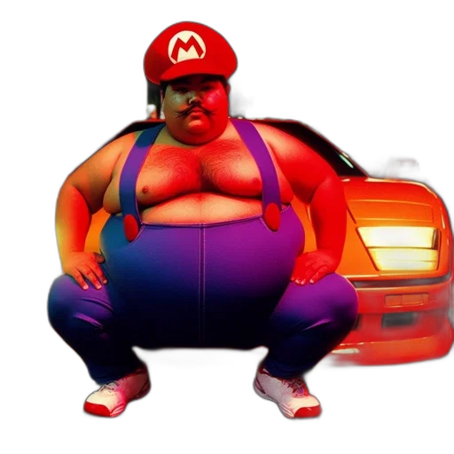 car, animal, hat, creature, concept art, 3d render, pixel art, photorealistic transparent PNG cut-out