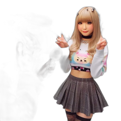 jacket, dress, robot, 3d render, anime, photorealistic, concept art, fog transparent PNG cut-out