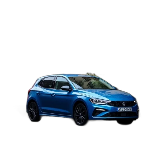 car, 3d render, blue, hatchback, parked, next, red, van transparent PNG cut-out