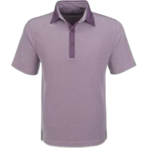 3d render, pastel, purple, polo, shirt, short, sleeves, striped transparent PNG cut-out