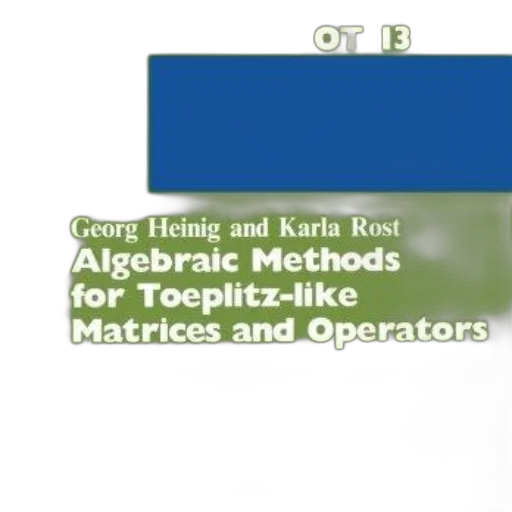 cover, georg, heinig, karla, rost, which, focuses, algebraic transparent PNG cut-out