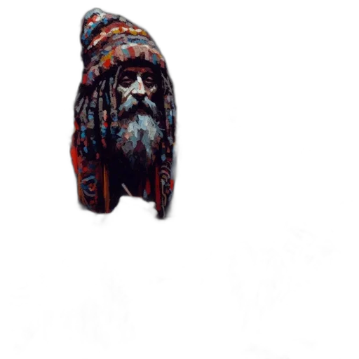 mask, hat, face, staff, concept art, photorealistic, 3d render, fantasy art transparent PNG cut-out