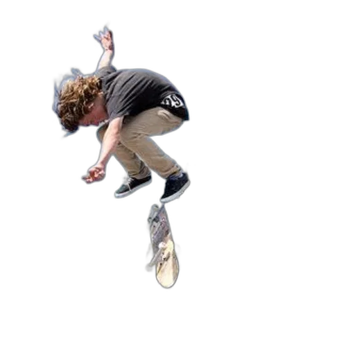 shoes, staff, hair, creature transparent PNG cut-out