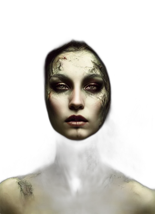 face, mask, robot, creature transparent PNG cut-out