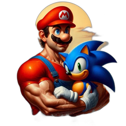 weapon, animal, pixel art, concept art, 3d render, photorealistic, illustration, mario transparent PNG cut-out