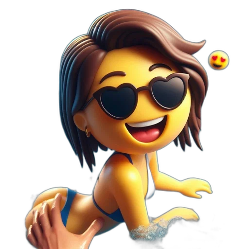 cartoon, 3d render, concept art, photorealistic, animated, female, character, sporting transparent PNG cut-out
