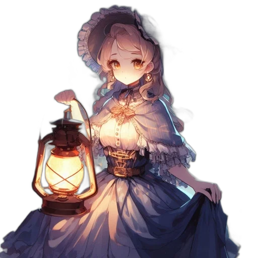 dress, staff, crown, mask, fantasy art, concept art, anime, pixel art transparent PNG cut-out