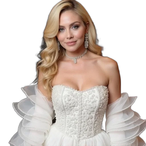 dress, crown, jewelry, madonna transparent PNG cut-out