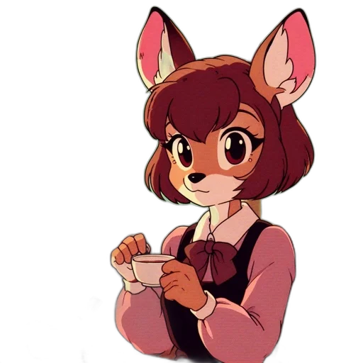 staff, animal, food, dress, concept art, watercolor, cartoon, anime transparent PNG cut-out