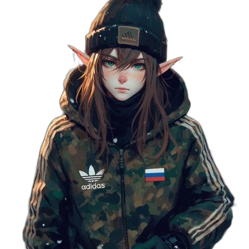 jacket, hat, face, mask, cyberpunk, concept art, anime, pixel art transparent PNG cut-out
