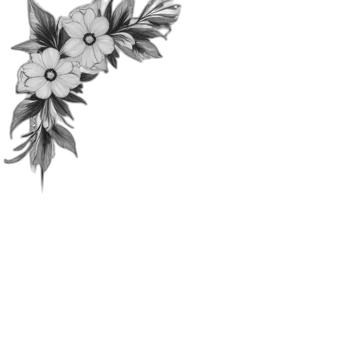 flower, crown, jewelry, dress, pencil sketch, photorealistic, pixel art, concept art transparent PNG cut-out
