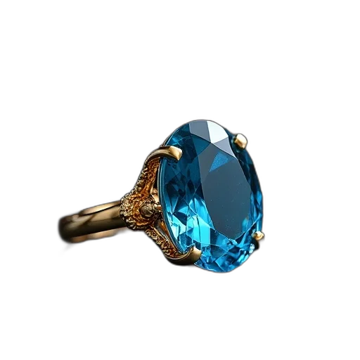 jewelry, crown, staff, 3d render, photorealistic, blue, close-up, gemstone transparent PNG cut-out
