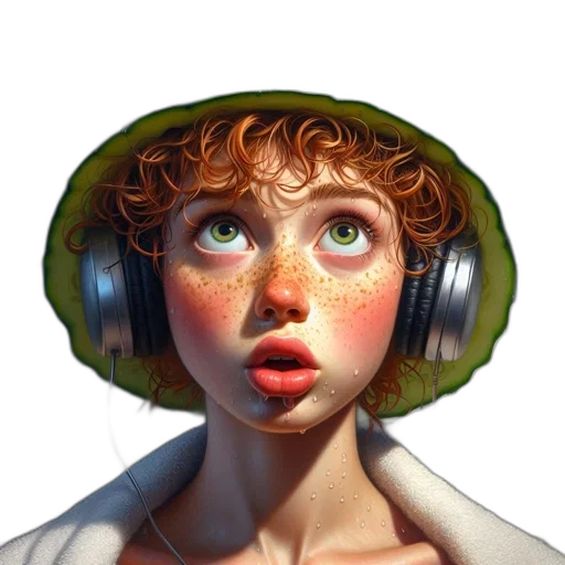face, mask, hat, robot, concept art, photorealistic, fantasy art, 3d render transparent PNG cut-out