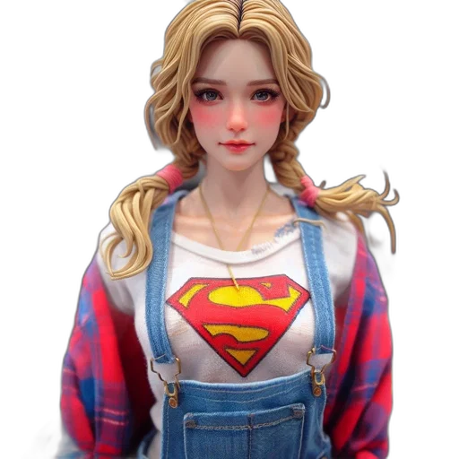 jacket, jewelry, comic book art, concept art, 3d render, photorealistic, doll, figure transparent PNG cut-out