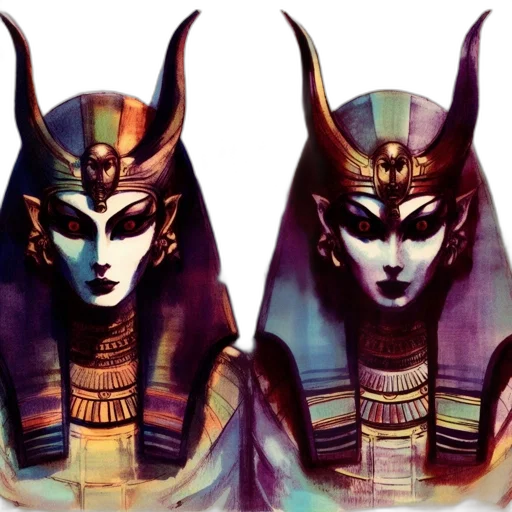 mask, jewelry, crown, concept art, fantasy art, comic book art, photorealistic, dark transparent PNG cut-out
