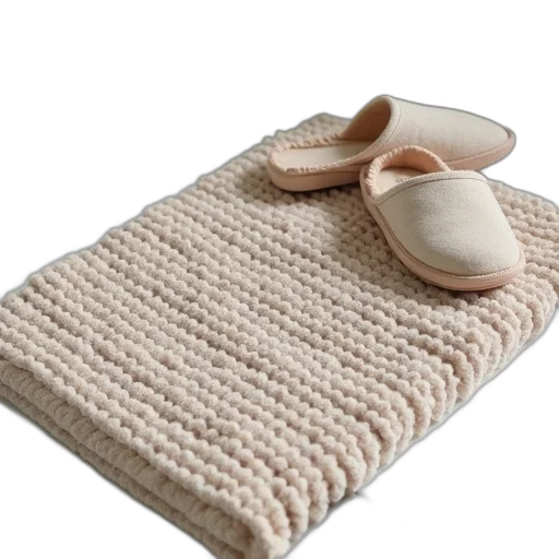 shoes, hat, earth tones, bathmat, pair, slippers transparent PNG cut-out
