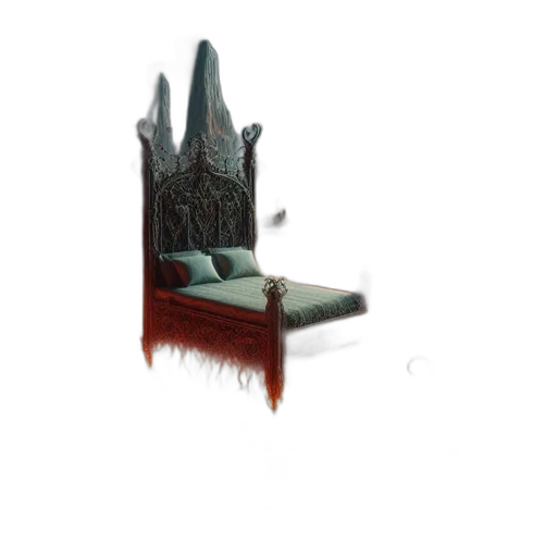 furniture, crown, staff, sword, concept art, 3d render, fantasy art, pixel art transparent PNG cut-out