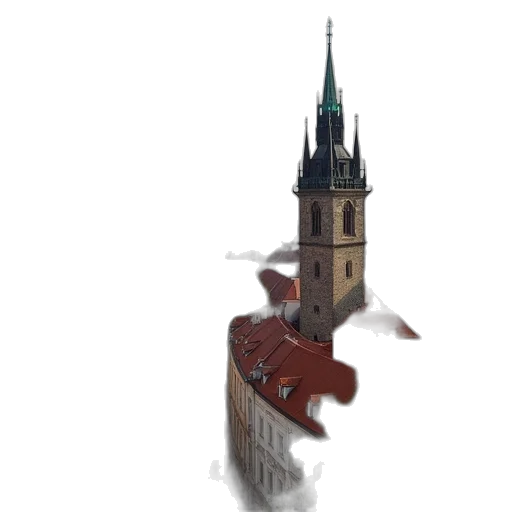 building, dragon, umbrella, robot transparent PNG cut-out