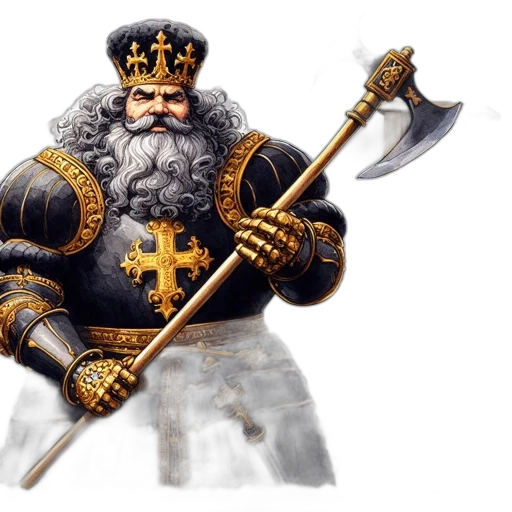 crown, sword, staff, fantasy art, concept art, photorealistic, pixel art, regal transparent PNG cut-out