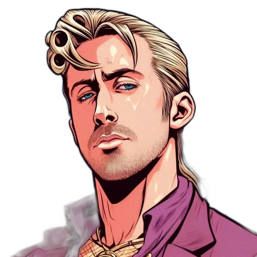face, staff, comic book art, cartoon, concept art, photorealistic, adult, male transparent PNG cut-out