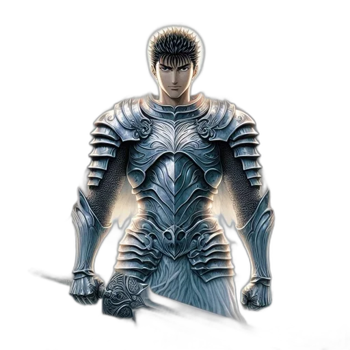 sword, robot, weapon, concept art, fantasy art, 3d render, comic book art, blue transparent PNG cut-out