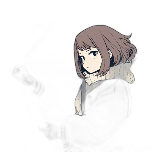staff, mask, jacket, face, pixel art, concept art, anime, cartoon transparent PNG cut-out