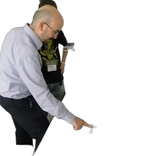 staff, jacket, weapon, furniture, man, white, shirt, using transparent PNG cut-out