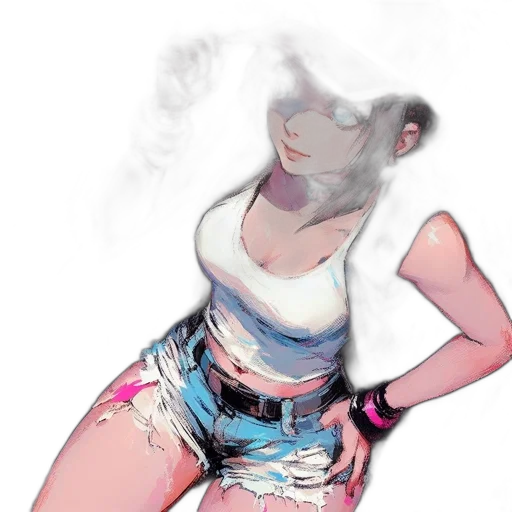 dress, mask, face, jacket, vaporwave, cyberpunk, concept art, photorealistic transparent PNG cut-out