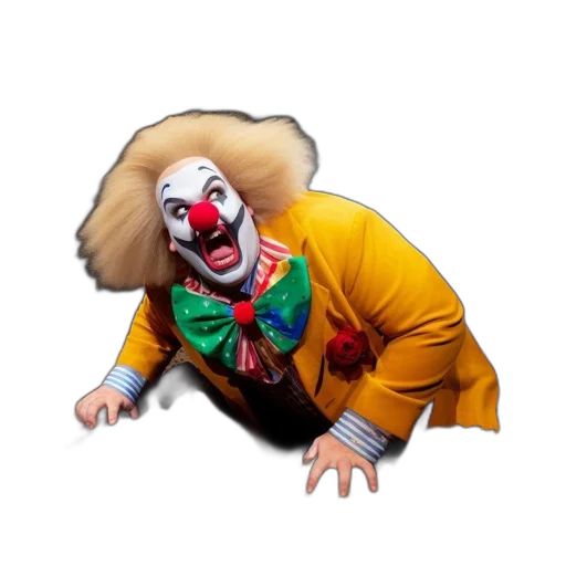 creature, face, animal, mask, concept art, 3d render, photorealistic, clown transparent PNG cut-out