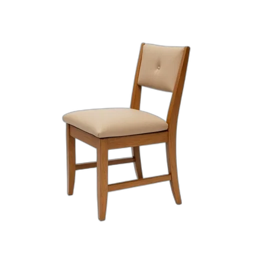 furniture, staff, 3d render, photorealistic, concept art, wooden, chair, beige transparent PNG cut-out