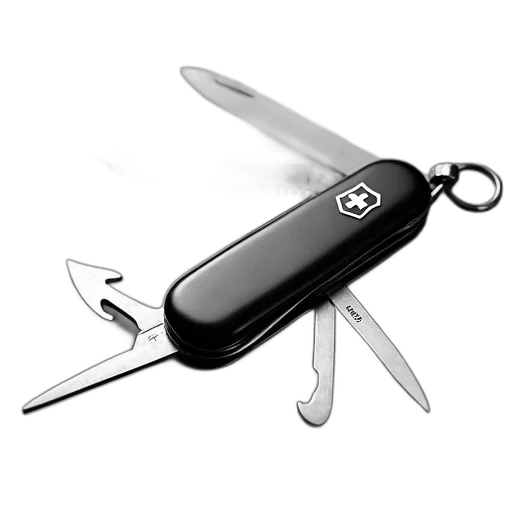 staff, weapon, jewelry, 3d render, black, swiss, army, knife transparent PNG cut-out