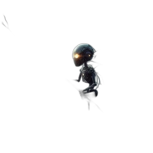 robot, creature, animal, mask, concept art, 3d render, pixel art, comic book art transparent PNG cut-out