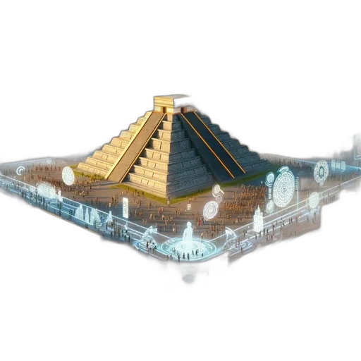 crown, jewelry, building, hat, concept art, 3d render, fantasy art, pixel art transparent PNG cut-out