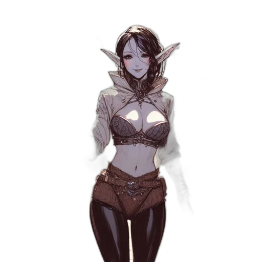 staff, mask, creature, fantasy art, concept art, pixel art, comic book art, dark transparent PNG cut-out