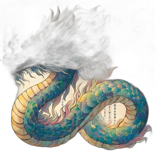 dragon, jewelry, hair, fantasy art, concept art, watercolor, photorealistic, fire transparent PNG cut-out
