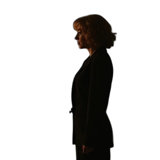 staff, jacket, dress, face, concept art, photorealistic, 3d render, fog transparent PNG cut-out