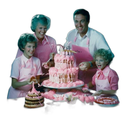staff, food, crown, vaporwave, fire, pastel, family, matching transparent PNG cut-out